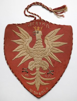 PSZnZ, Embroidered Eagle - Kidugala, Africa, 1945.