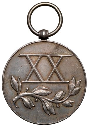 II RP, Médaille d'ancienneté de service - Argent (XX)