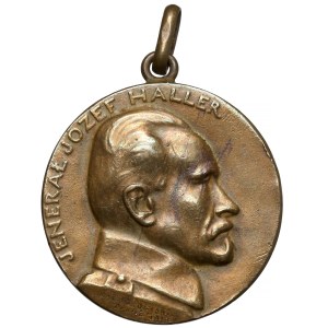Medal 1919r - Jenerał Józef Haller - mały, z uszkiem (Madeyski)