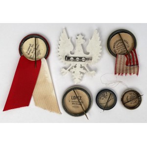 Polonia w USA, Przypinki patriotyczne - zestaw (6szt)