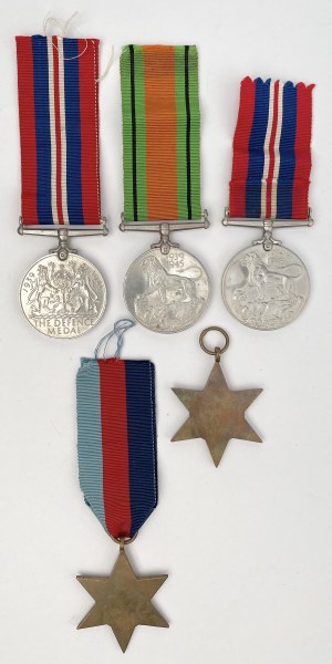 Royaume-Uni, décorations de la Seconde Guerre mondiale - set (5pc)