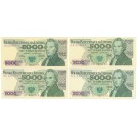 5.000 zł 1982-1988 - zestaw (4szt)