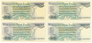 PLN 5 000 1982-1988 - set (4pc)