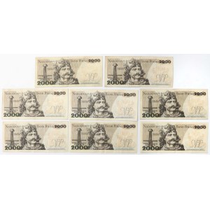 2.000 zł 1979-1982 - zestaw (8szt)