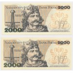 2.000 zł 1982 - BY, CB - zestaw (2szt)