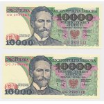 10.000 zł 1988 - CD, DC - zestaw (2szt)