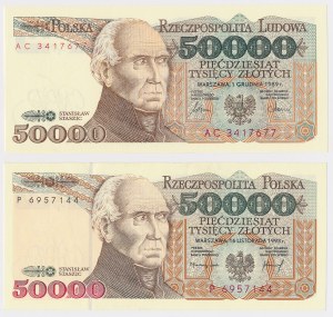 50 000 PLN 1989 - AC et 50 000 PLN 1993 - P (2pc)