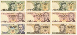 Set of 10 - 500 zloty 1976-1982 - rarer years (9pcs)