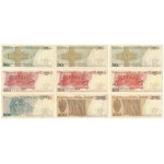 Zestaw 10 - 500 zł 1976-1982 - rzadsze lata (9szt)