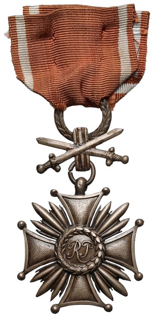 République populaire de Pologne, Croix de bronze du mérite avec épées - épées moulées