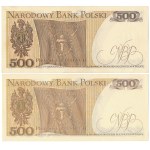 500 zł 1979 - BA i 500 zł 1982 - CY (2szt)