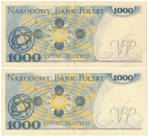 1 000 PLN 1979 - BN, BY - set (2pcs)