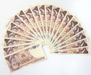 100 PLN 1986-1988 - MIX avec répétitions - set (19pcs)