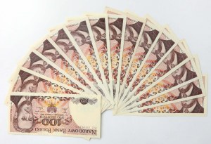 100 zl 1986 - various series - set (15pcs)