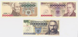50 000 et 1 million de livres 1993 + 5 millions de livres 1995 (3pc)