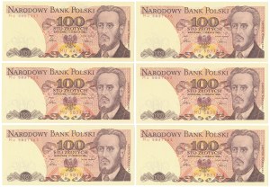 100 zł 1986 - MU - set (6pcs)