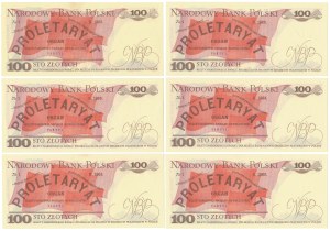 100 zł 1986 - MU - set (6pcs)