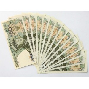 5.000 zł 1986-1988 - różne serie - zestaw (14szt)