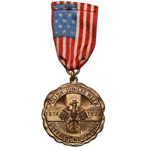 Medal, Polish Jubilee Week 1874-1924 - Buffalo, New York