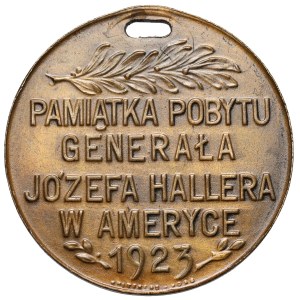 Medal, Wizyta gen. Józefa Hallera w USA 1923