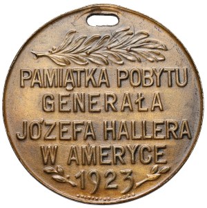 General Joseph Haller Medal 1923 - visit to the USA