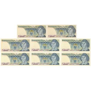 1.000 zł 1982 - różne serie - zestaw (8szt)