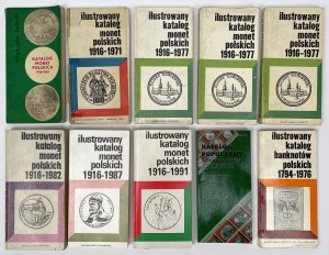 Ensemble de catalogues de pièces de monnaie anciennes