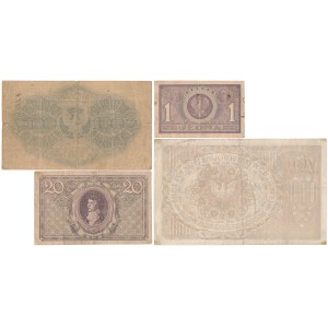 Zestaw 1 - 1.000 mkp 1919 Luty i Maj (4szt)