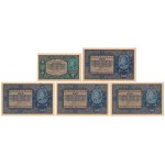 Zestaw 10 i 100 mkp. 1919 Sierpień (5szt)
