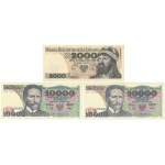 Zestaw 2.000 i 10.000 zł 1979-1988 - AR, CW, DE (3szt)