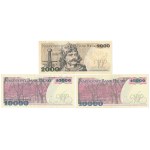 Zestaw 2.000 i 10.000 zł 1979-1988 - AR, CW, DE (3szt)