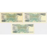 5.000 zł 1982-1988 - CF, CU, DU - zestaw (3szt)