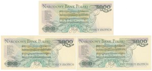 5.000 zł 1982 - CB, CK, CN - zestaw (3szt)
