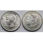USA, Dollar 1921-D i 1923 - zestaw (2szt)