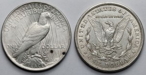 USA, Dollar 1921-D i 1923 - zestaw (2szt)