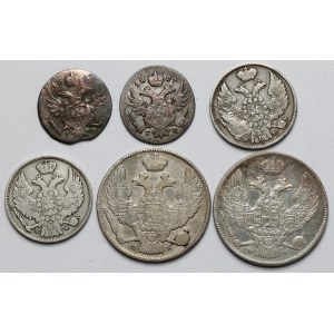 5 groszy - 2 złote 1819-1839 - zestaw (6szt)