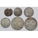 5 groszy - 2 złote 1819-1839 - zestaw (6szt)