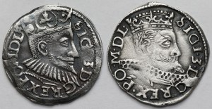 Zygmunt III Waza, Trojaki Poznań 1595 i Wschowa 1597 - zestaw (2szt)