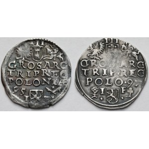 Zygmunt III Waza, Trojaki Poznań 1595 i Wschowa 1597 - zestaw (2szt)