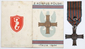 PSZnZ, Monte Cassino Cross [9173] + ID card - for Rifleman