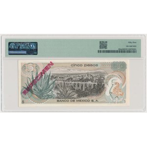 Mexique, ESPECIMEN / SPECIMEN 5 Pesos 1969