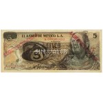 Mexique, ESPECIMEN / SPECIMEN 5 Pesos 1969