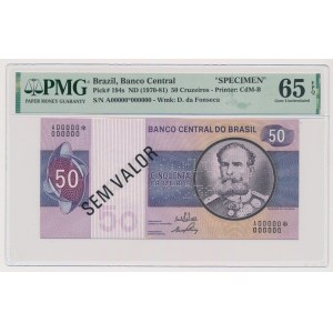 Brazil, 50 Cruzeiros ND (1970-81) SPECIMEN