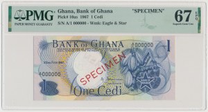 Ghana, SPECIMEN 1 Cedi 1967
