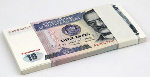 Peru, Bank Parcel 10 Intis 1986