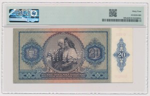 Hungary, 20 Pengö 1941 SPECIMEN