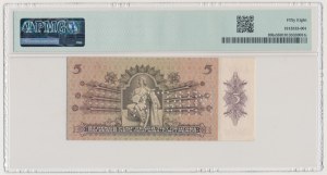 Hongrie, 5 Pengö 1939 - SPECIMEN