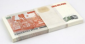 Peru, Bank Parcel 50 Intis 1987