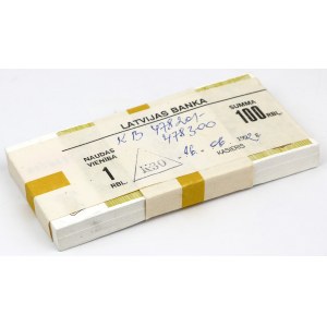 Łotwa, Paczka bankowa 1 Rubel 1992