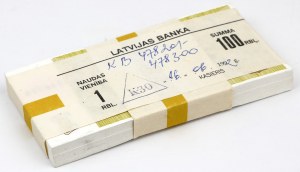 Latvia, Bank Parcel 1 Ruble 1992
